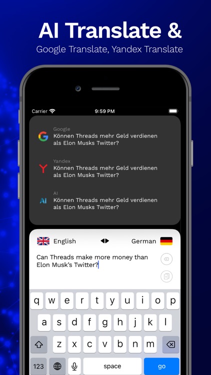 Translate AI & Two Platforms by Abdurrahman Eker