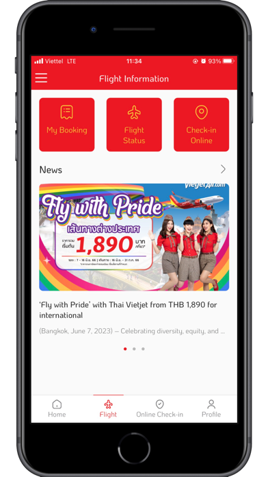 Vietjet Thailand Screenshot