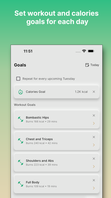 FitBliss: Workout & Calories Screenshot
