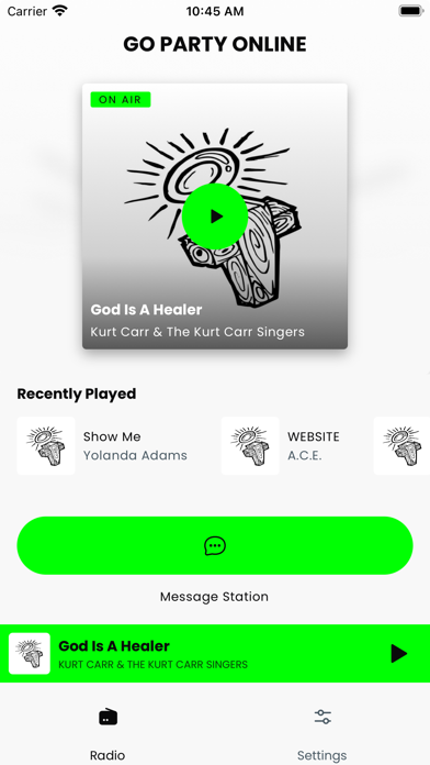 GO PARTY ONLINE iPhone screenshot 1 - Music app