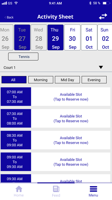 Club de Tennis Monkland Screenshot