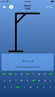ultimate hangman: word puzzle iphone screenshot 1