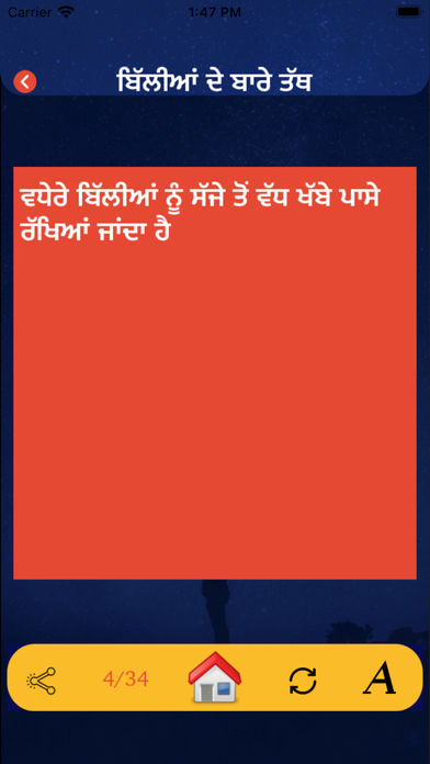 Punjabi Facts & Punjabi Status Screenshot