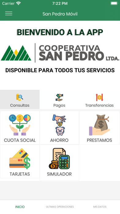 Cooperativa San Pedro Ltda. Screenshot