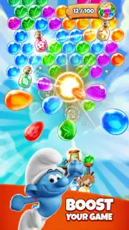 smurfs bubble shooter game iphone screenshot 3