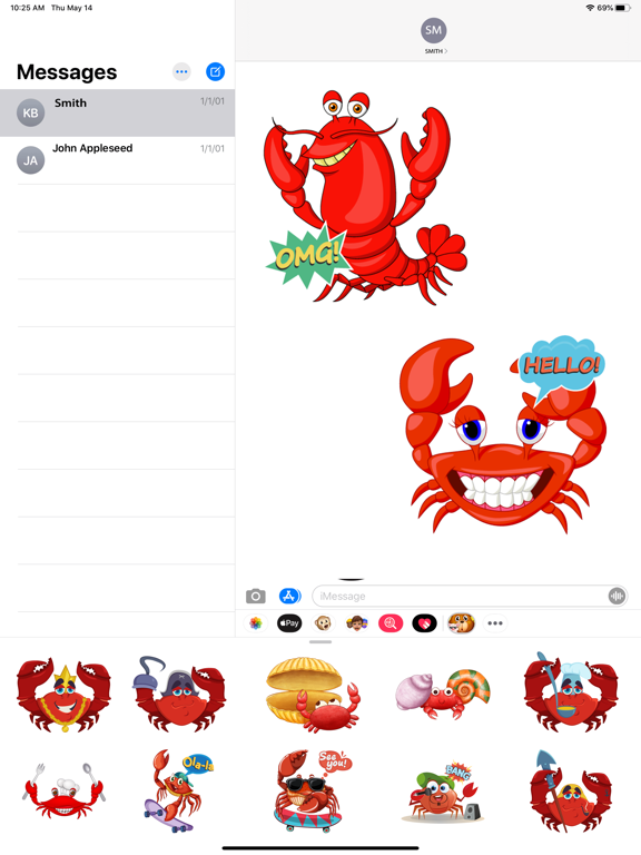 Screenshot #5 pour Animated Crab Emoji