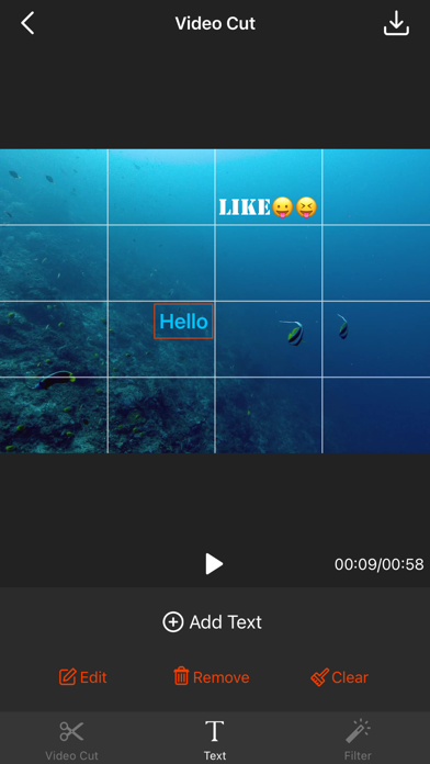 Screenshot #1 pour Video Cut - Video Editor