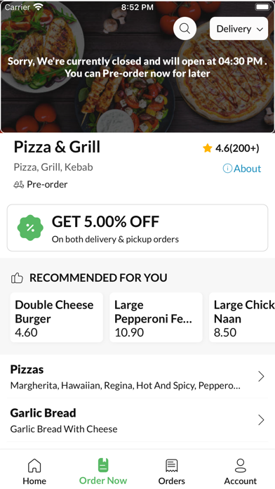Pizza & Grill Woodley Screenshot