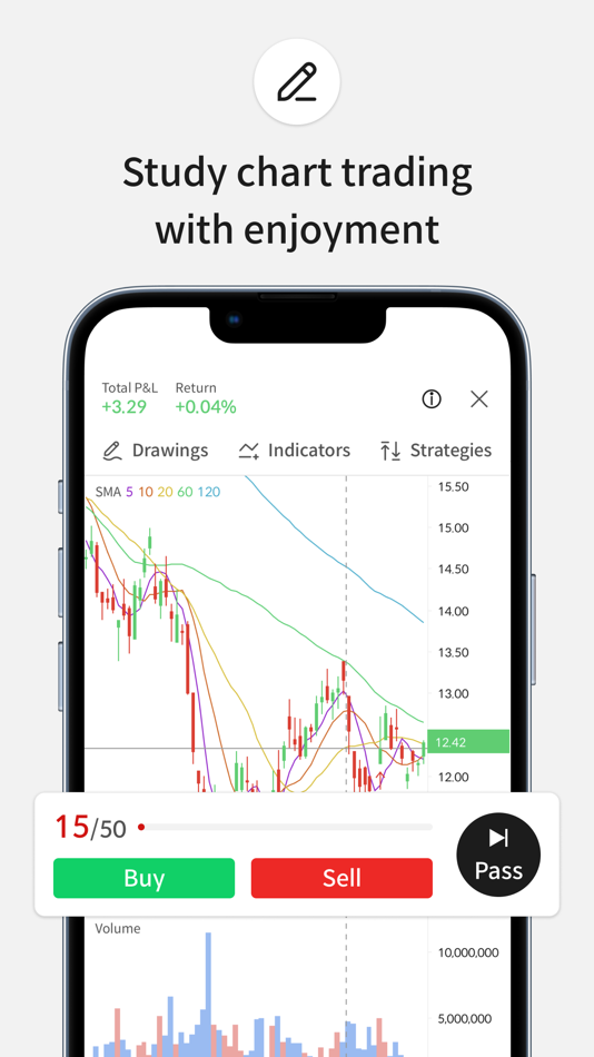 #7. Trading Simulator: Alpha Chart (iOS) 由: Alphaprime Inc.