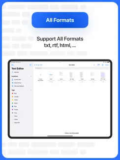 Text Editor. iPad image 2