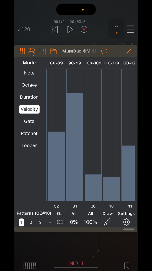 #4. MuseBud - AUv3 MIDI Generator (iOS) Bởi: Cem Olcay