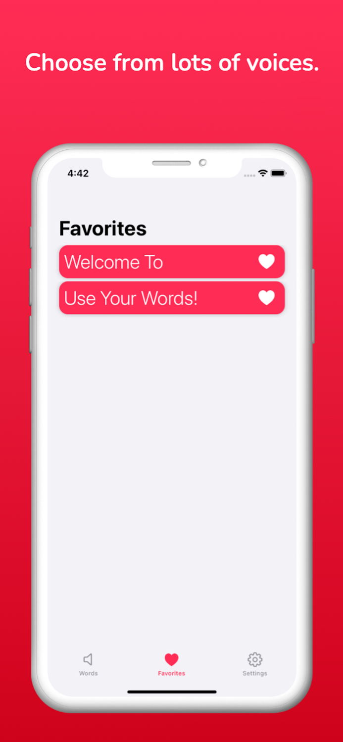 Use Your Words - AAC buttons