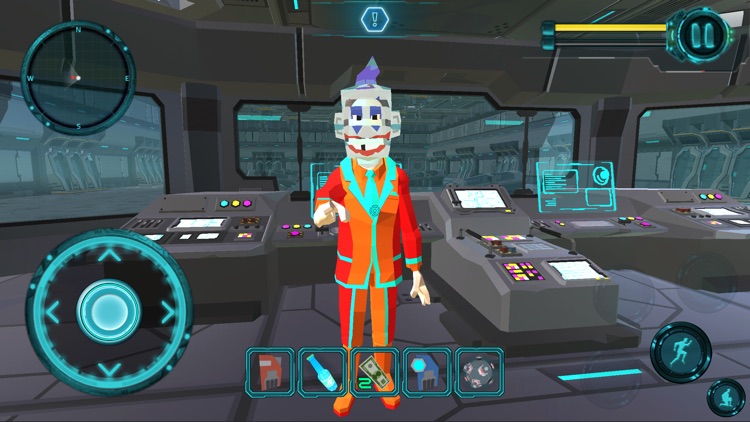 Clown Man Neighbor. Cyber City