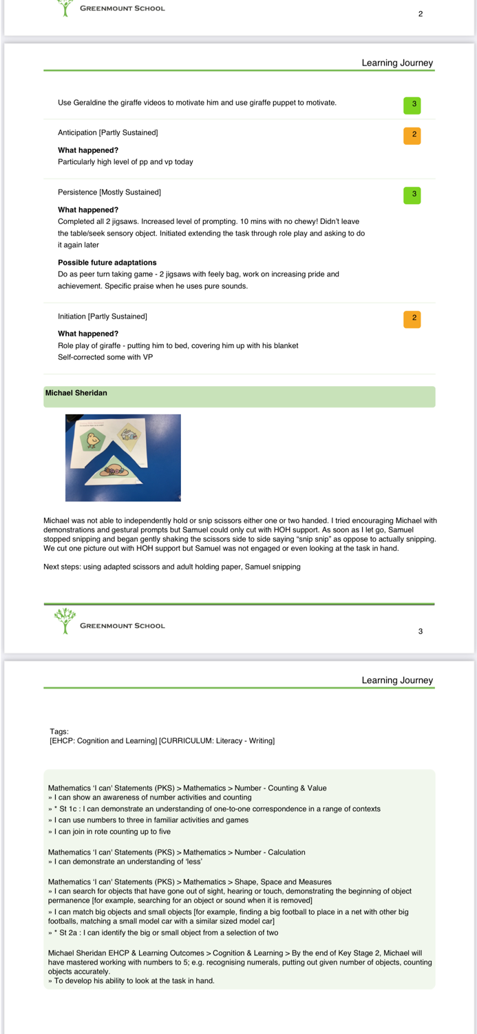 Evidence for Learning