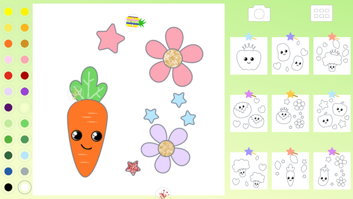 Vegetable Coloring Kid Toddler