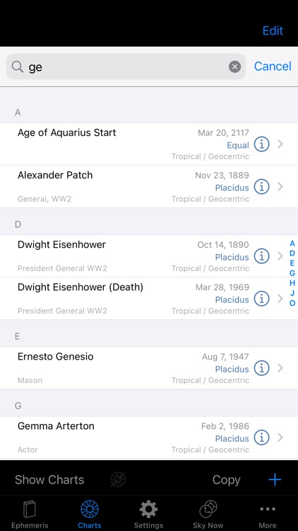 iPhemeris Astrology Charts screenshot-5