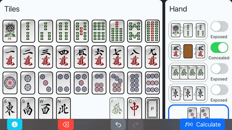 #4. Mahjong Points Calculator (iOS) Podle: Olaf Neumann