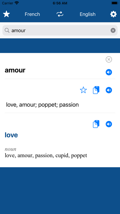 French English Dict Screenshot