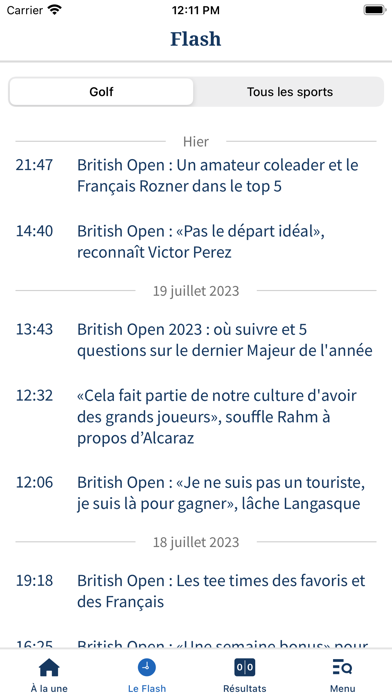 Screenshot #2 pour Figaro Golf : Actualités Golf