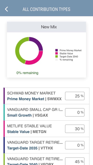 USICG Retirement Plan Screenshot