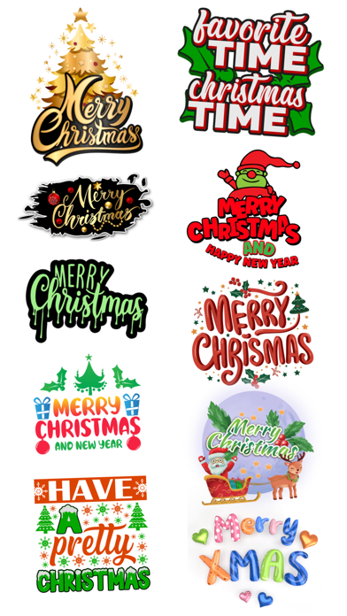 Screenshot #2 pour Merry Christmas Stickers.