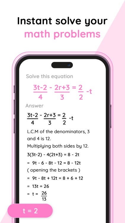 AI Scan : Math Problem Solver