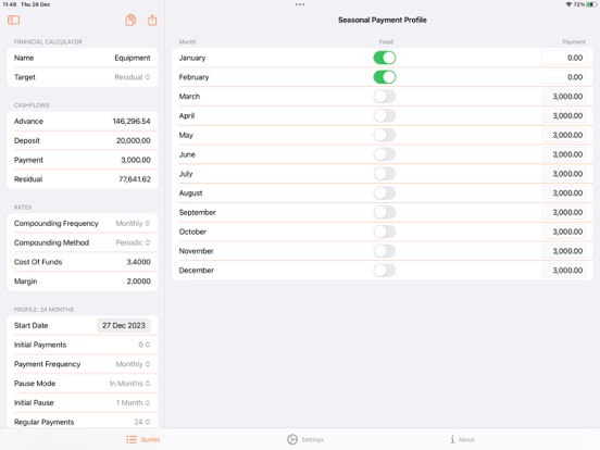 Screenshot #6 pour Loan & Lease Calculator