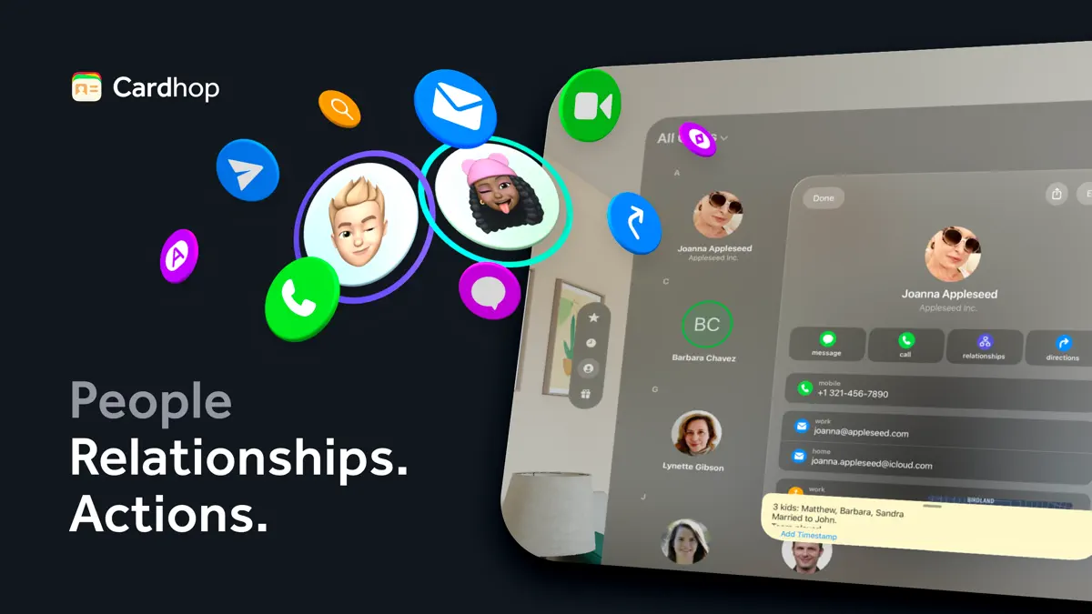 Cardhop Contacts screenshot 1