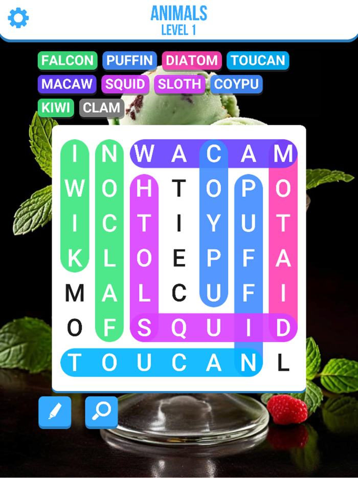 Word Line Word Search Find