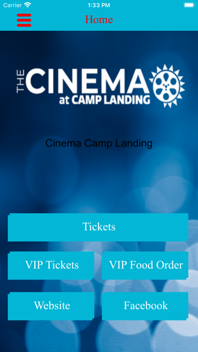 Cinema Camp Landing Screenshot