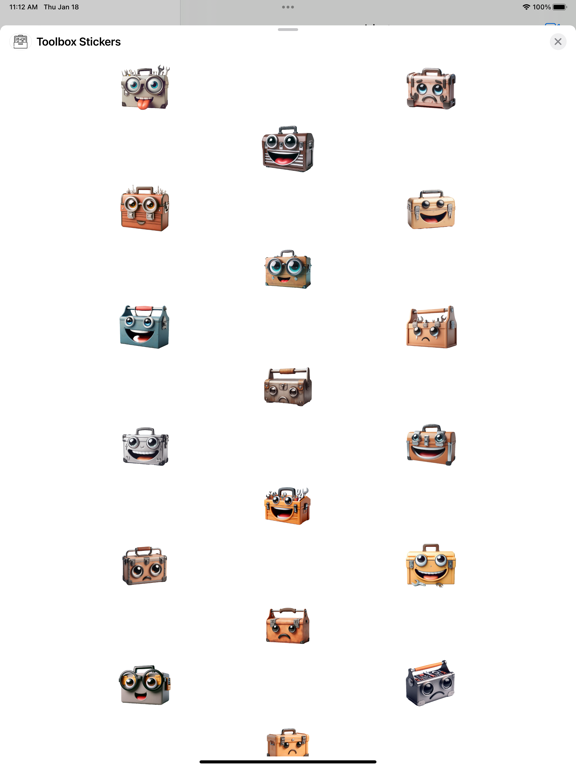 Screenshot #4 pour Toolbox Stickers