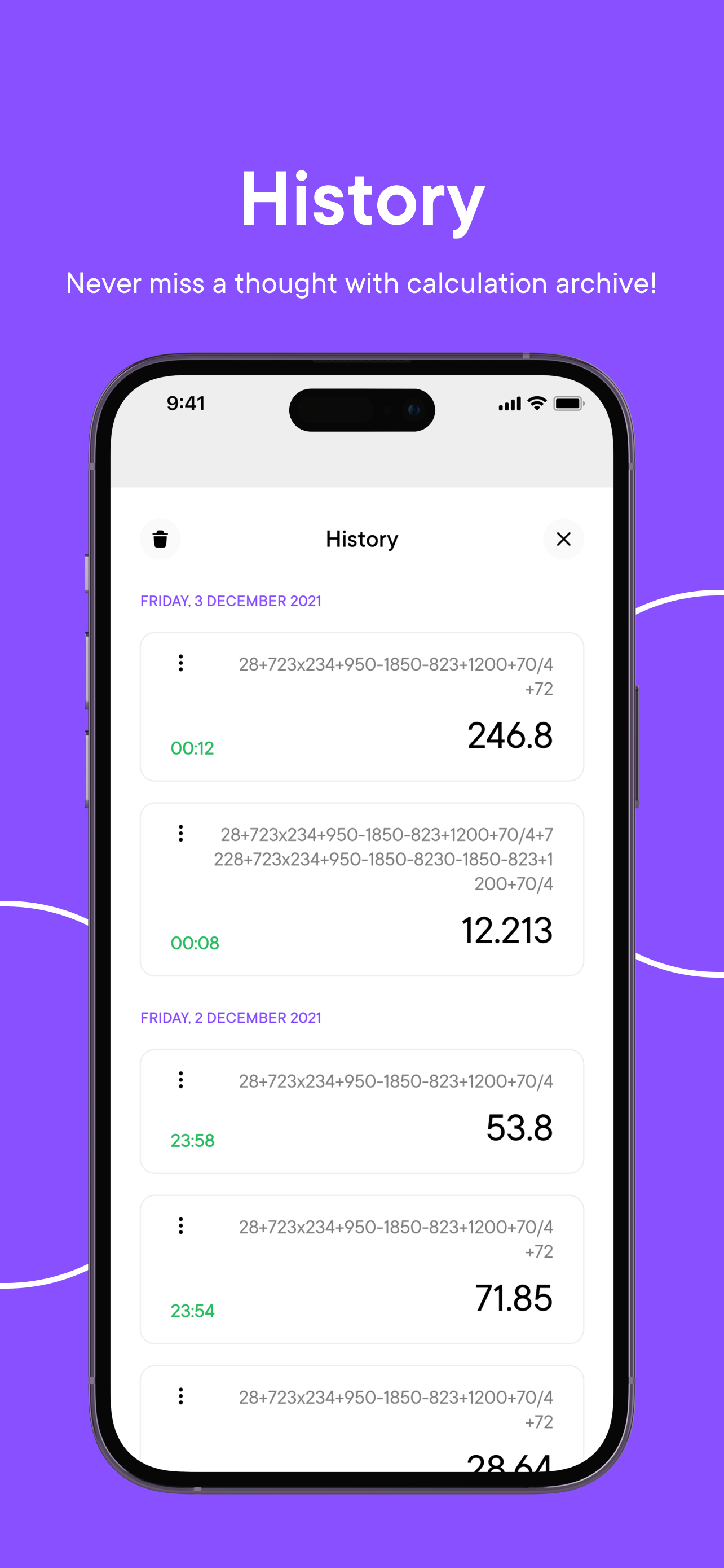Calculator ÷ screenshot 2