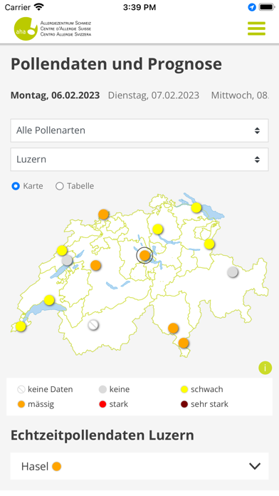 Pollen-News Screenshot