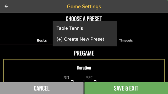BT Table Tennis Camera