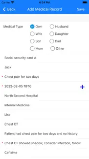 medical record manager app iphone screenshot 3