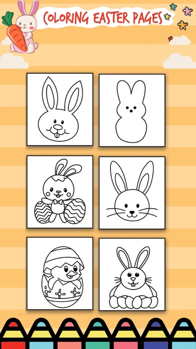 Easter Egg Coloring Book App Screenshot