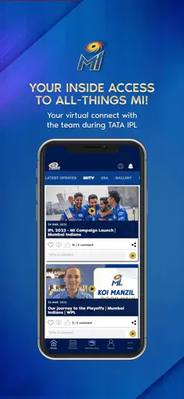 Game screenshot Mumbai Indians Official App apk