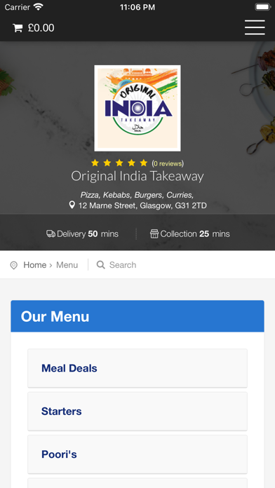 Original Indian Takeaway Screenshot