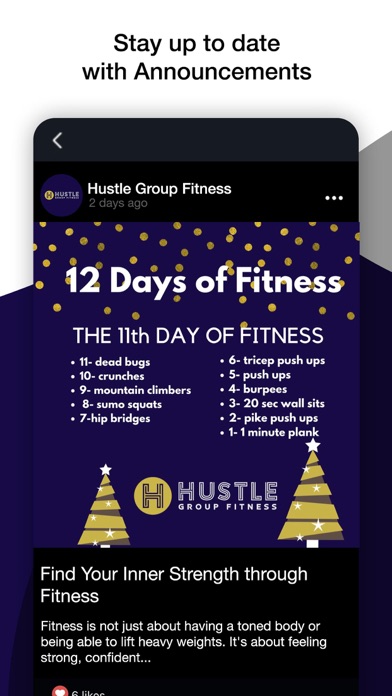 Hustle Group Fitness Screenshot