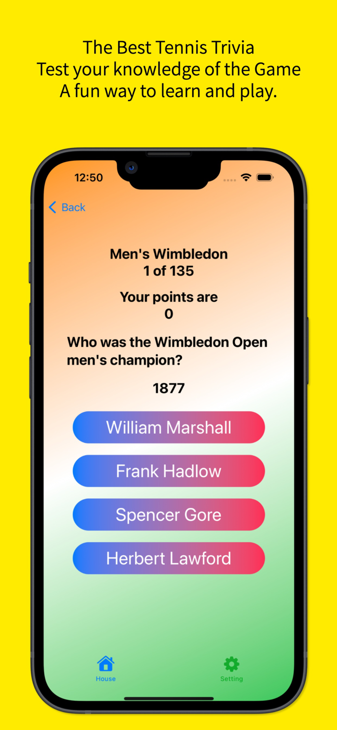 Best tennis league trivia