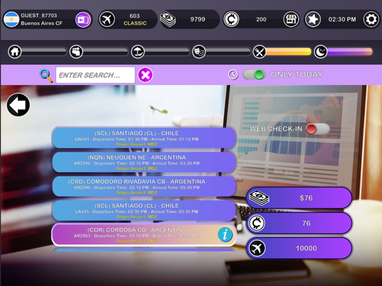 Airline Traveler Simulator iPad screenshot