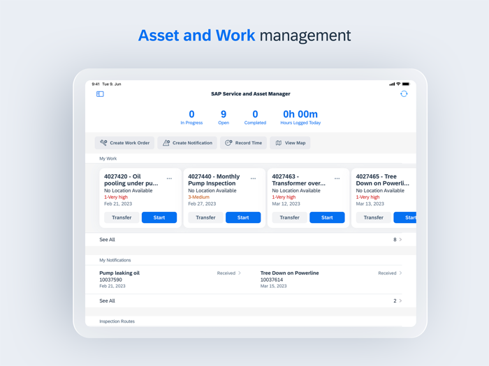 SAP Service and Asset Manager
