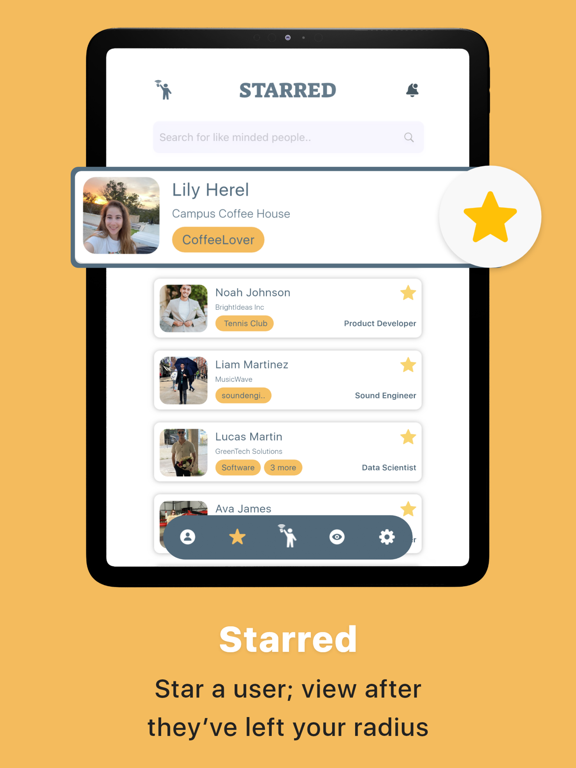 Kismmet: Find Local Connection iPad screenshot 5 - Social Networking app