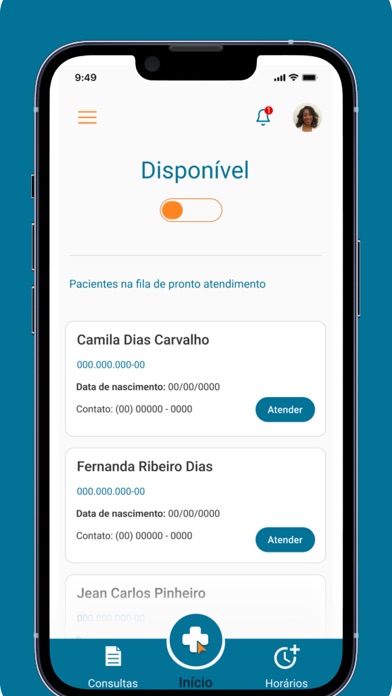 Clique Consultas Screenshot