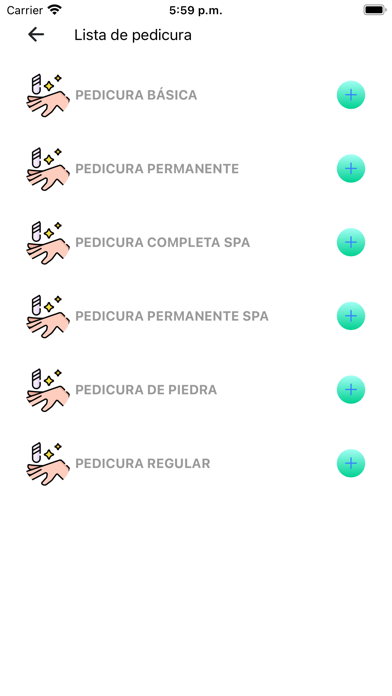 Agenda de servicios Screenshot