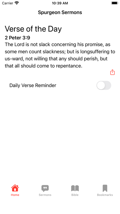 Spurgeon Sermons and KJV Bible Screenshot