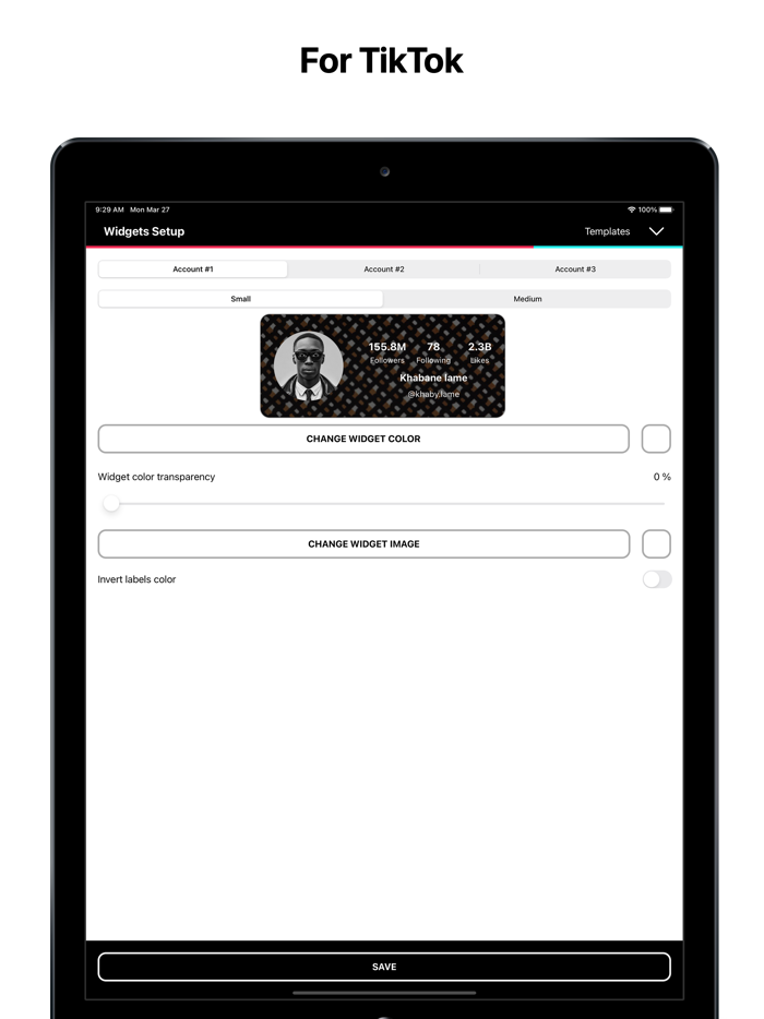 TikWidgets - Stats for TikTok