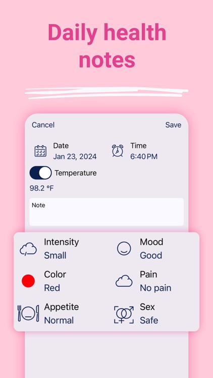 Period Tracker. Cycle Calendar screenshot-3