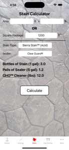 Stamp Concrete Calculator screenshot #3 for iPhone