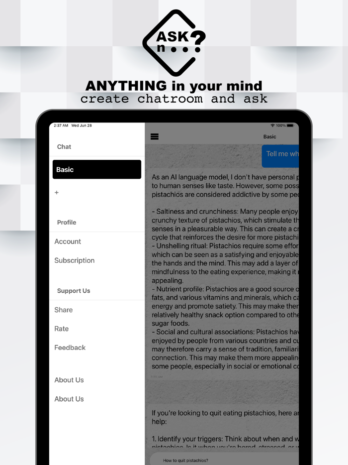 Chatting AI Chatbot w AskN AI